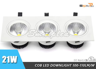 High Brightness 7W LED Ceiling Downlights , Dimmable 3 LED Downlights 2000LM